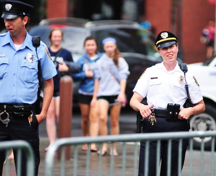 Lieutenant Nicole Lawson of the SEPTA Police at Independence Mall, June 30 - Smokedown Prohibition VI. Photo by Ed Roper (https://www.facebook.com/edroperphoto)