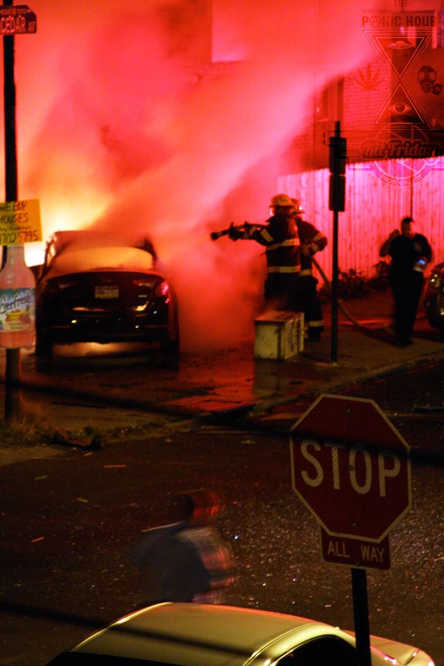 Once on scene firefighters were able to extinguish the blaze in moments. Photo by Kit Friday