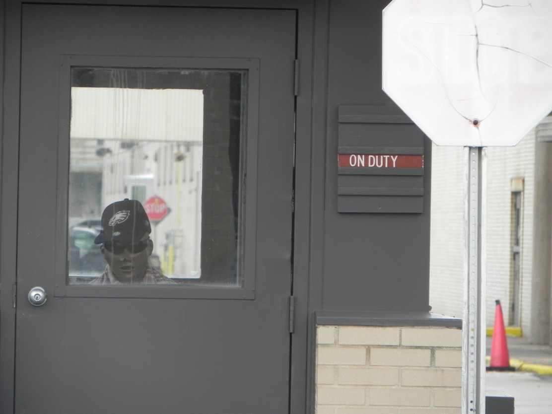 "Guard" at the DVIC Entrance, Oregon Avenue