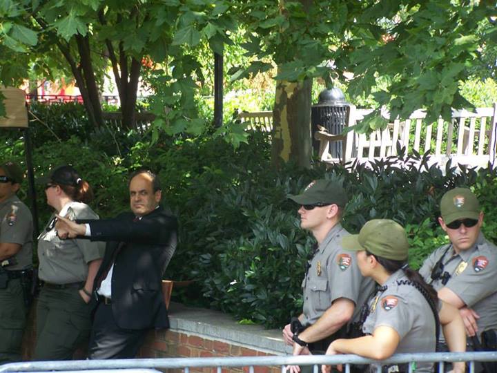 US Attorney Richard Goldberg, in the suit, second from the left, has attended almost every Smokedown event.