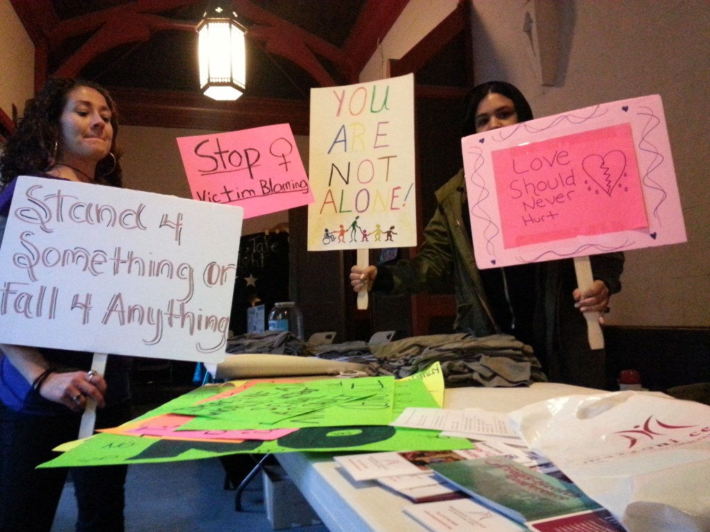 Amanda Gereci (left) has organized Take Back the Night events for four years in Philadelphia.
