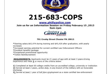 Philly Police Facing Recruitment Problems, Especially of African American&nbsp;Officers