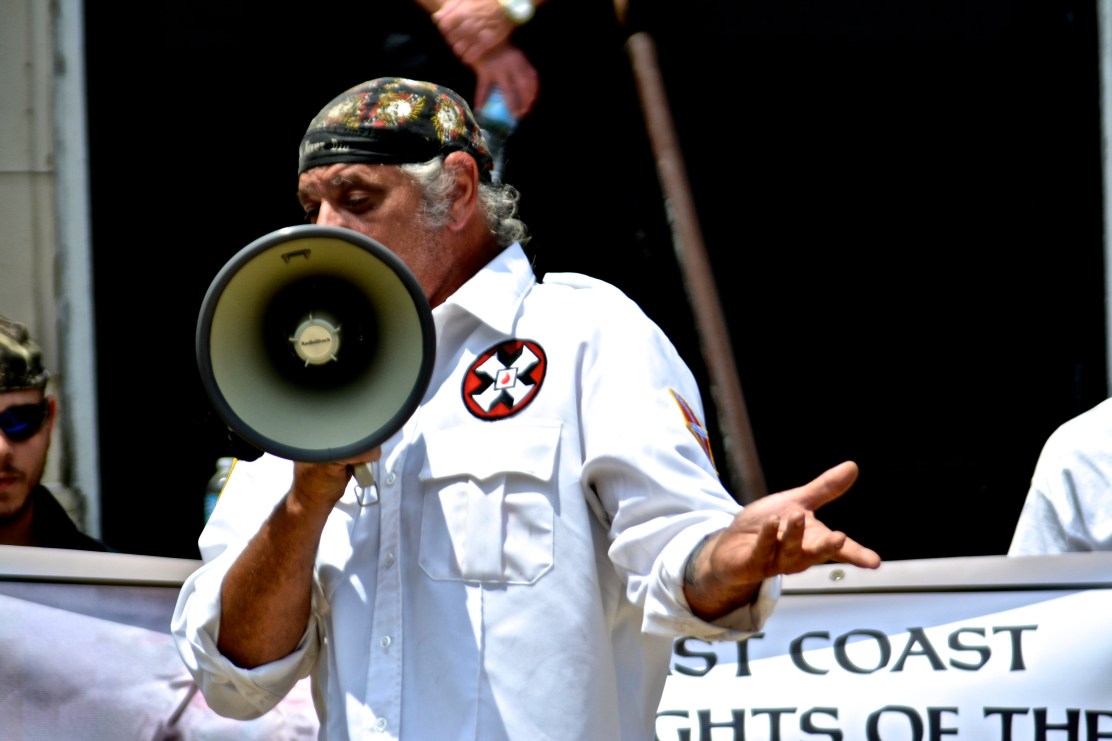 Richard Preston, Imperial Wizard of the Confederate White Knights of the KKK. Photo by Joshua Albert