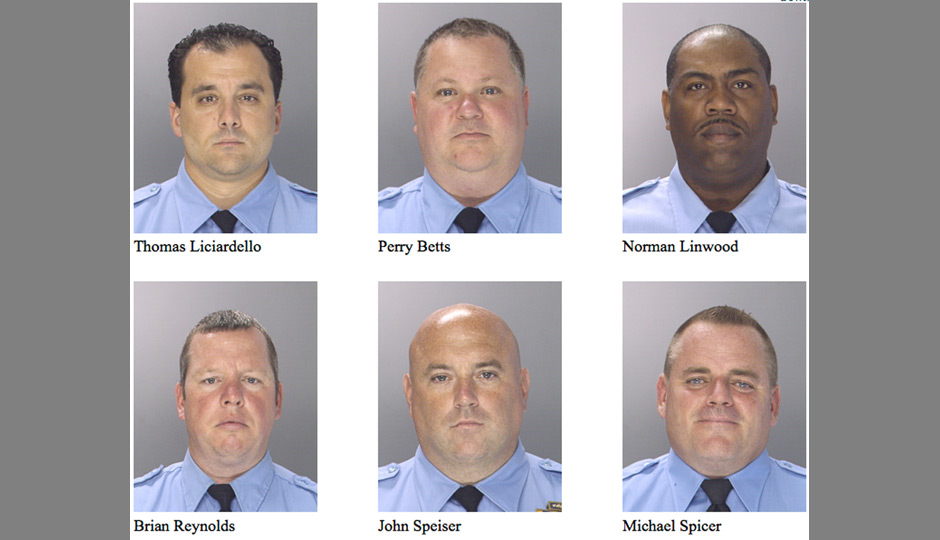 The six NFU officers arrested this morning and charged with 26 counts.