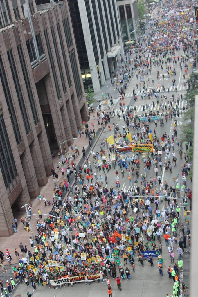 Peoples Climate March, September 21st, 2014. Photo: Yvonne Gougelet