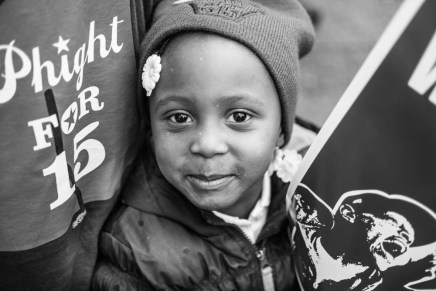 Fast Food Workers and Supporters Rally, Walk Out, March for Living Wage in&nbsp;Philly