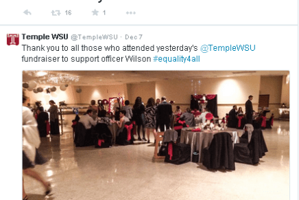 Temple White Student Union Events to Support Former P/O Darren&nbsp;Wilson
