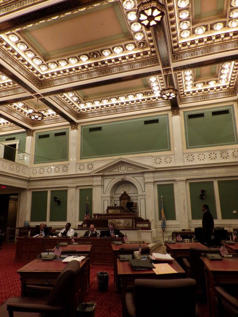 City Council chambers during a public forum on officer-involved shootings held July 10 2014. Photo by Kenneth Lipp