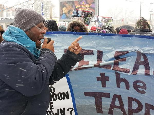 Private investigator Greg Brinkley on Saturday, hired by Tate-Brown's family in December. Photo: Dustin Slaughter