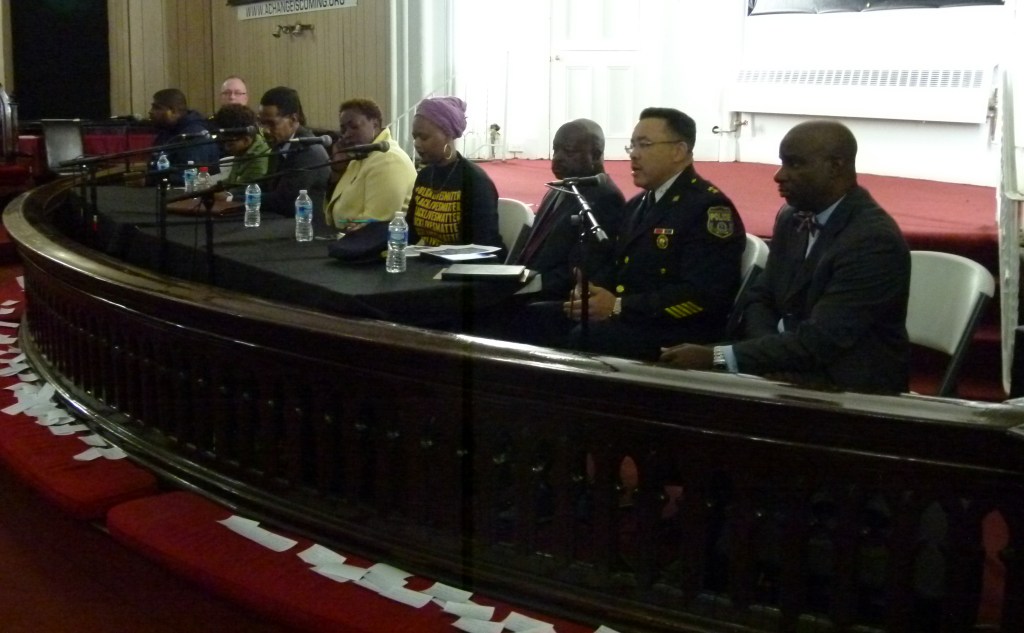 'Philly After Ferguson' panelists at Catalyst for Change Church. Photo: Joe Piette