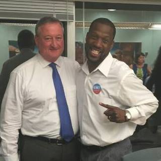 Shumpert with his Council patron, Democratic Mayoral nominee Jim Kenney. From his Facebook page.